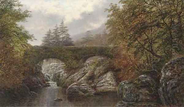 Pont-y-Pair, Betws-y-Coed, North Wales Oil Painting by William Mellor