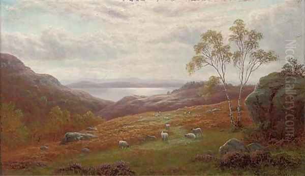 A peep of Windermere, Westmorland Oil Painting by William Mellor