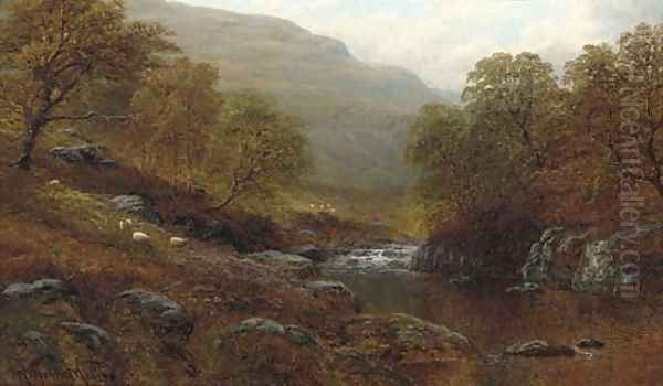 On the river Llugwy Oil Painting by William Mellor