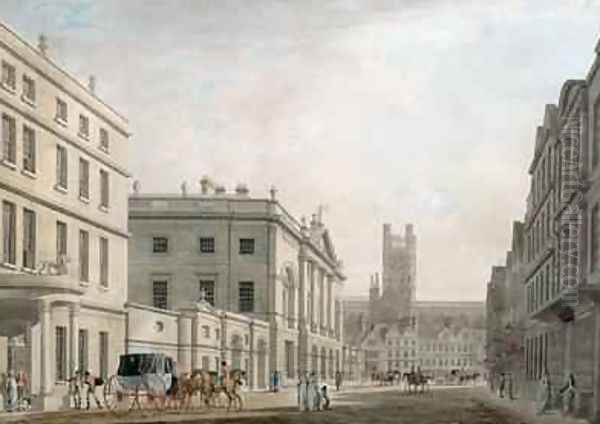 The High Street Bath 1777 Oil Painting by Thomas Malton, Jnr.