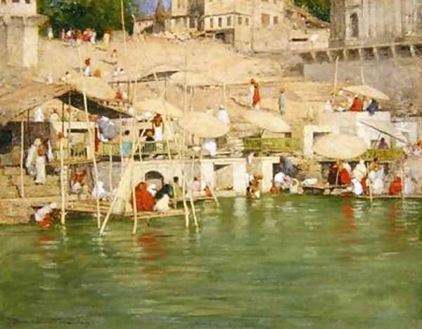 Benares 1901 Oil Painting by Mortimer Ludington Menpes