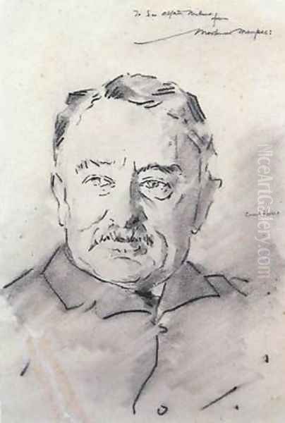 Cecil Rhodes Oil Painting by Mortimer Ludington Menpes