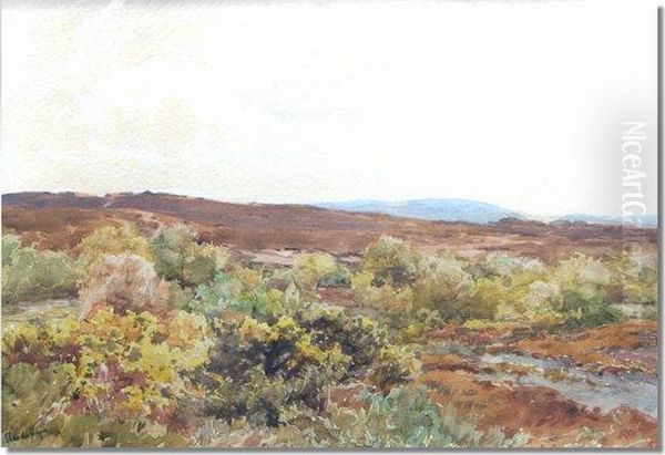 Moorland Landscapes Oil Painting by Claude Hayes