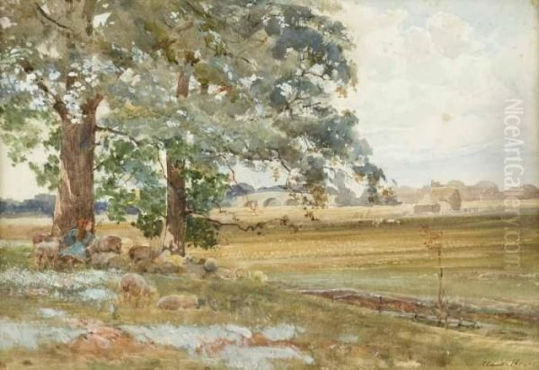 Woburn Park Oil Painting by Claude Hayes