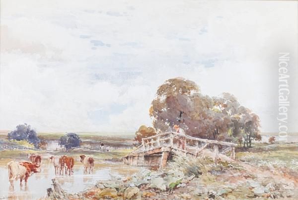 Near Salisbury Oil Painting by Claude Hayes