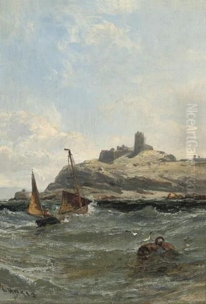 Vale Castle, Guernsey Oil Painting by Edwin Hayes