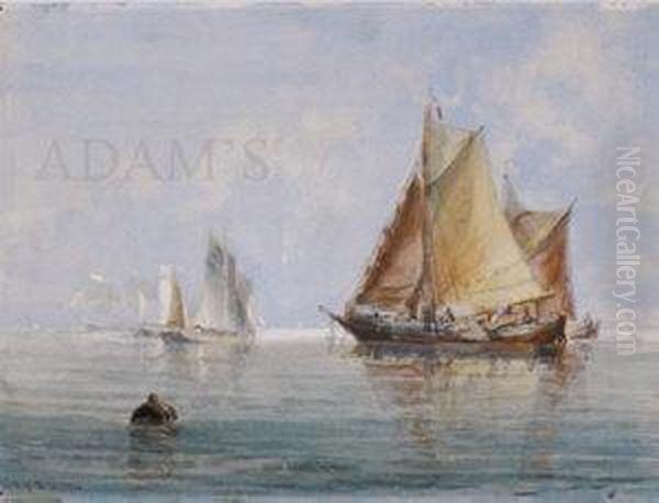 Sailing Boats Oil Painting by Edwin Hayes