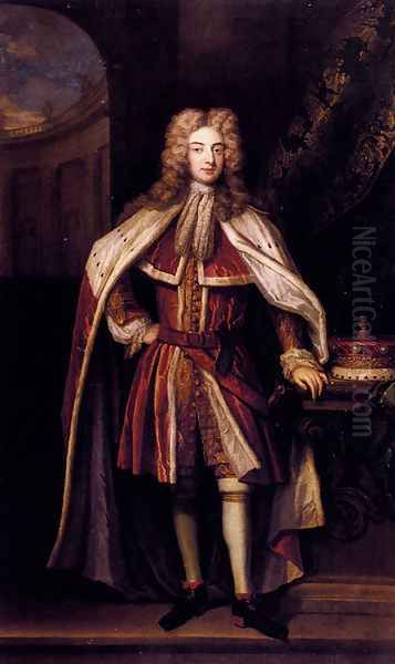 Portrait Of Edward, 8th Baron Dudley, And 3rd Baron Ward (1683-1704) Oil Painting by Thomas Murray