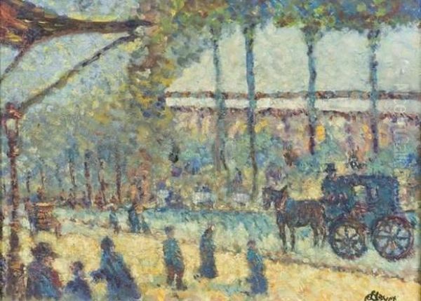 Le Fiacre Oil Painting by Louis Hayet