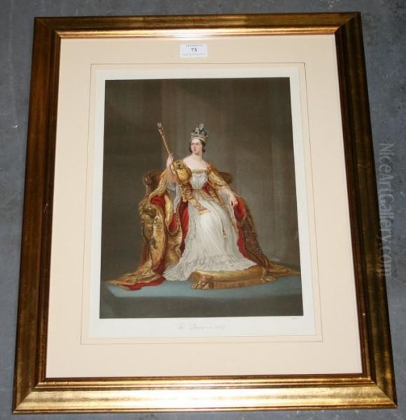 The Life And Times Ofqueen Victoria Oil Painting by Sir George Hayter