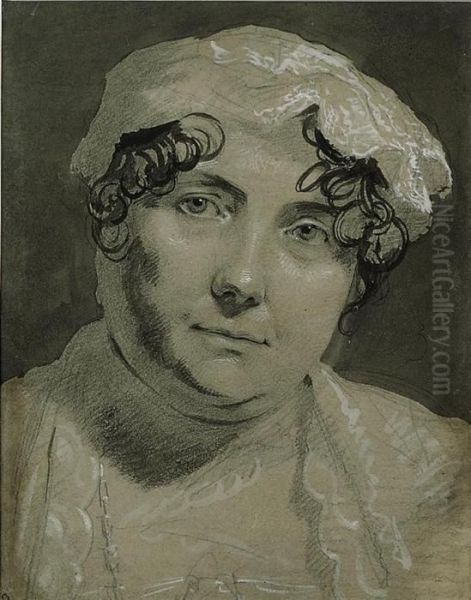 Portrait Study Of Lavinia, Countess Of Spencer (1762-1831) Oil Painting by Sir George Hayter