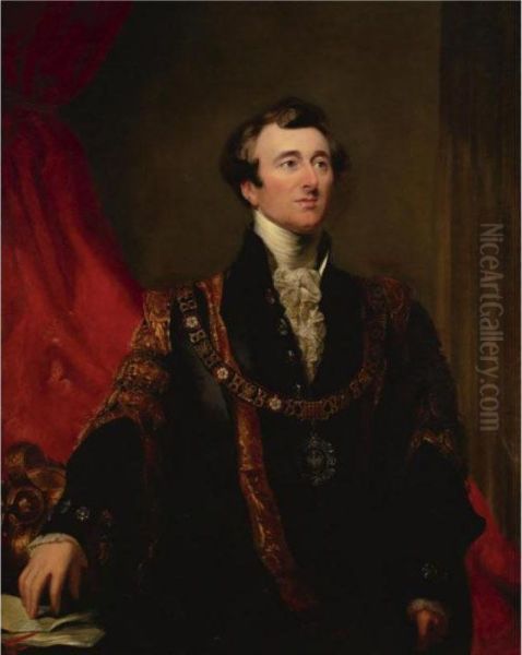 Portrait Of John Jonson Oil Painting by Sir George Hayter