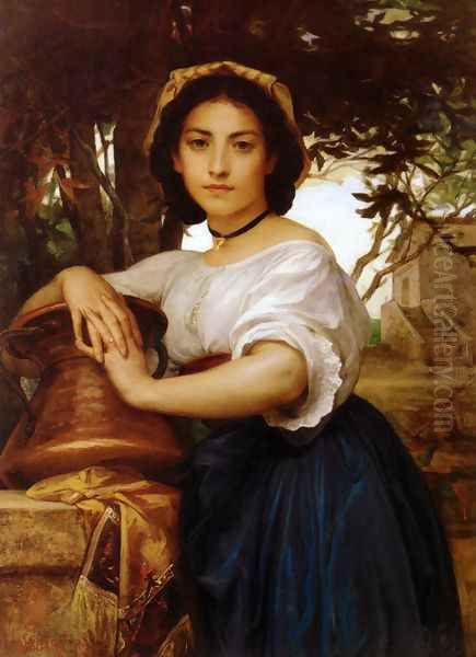 Young Roman Water Carrier Oil Painting by Diogene Ulyssee Napoleon Maillart