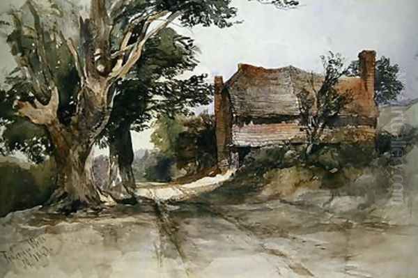 An Old Cottage at Tunbridge Wells 1847 Oil Painting by John Middleton