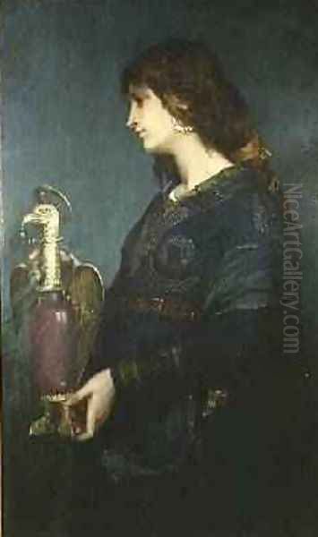 Roman Vase Oil Painting by Albert Pierre Rene Maignan