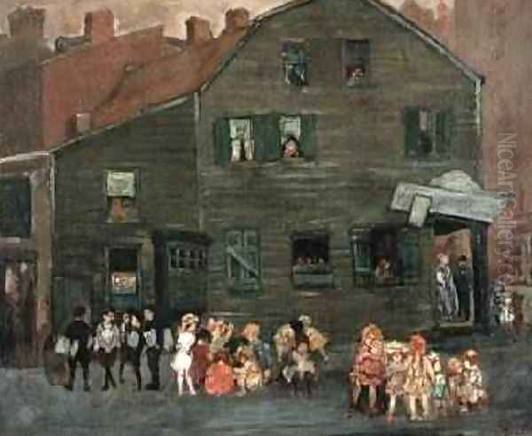 The Old House 1910 Oil Painting by Jerome Myers