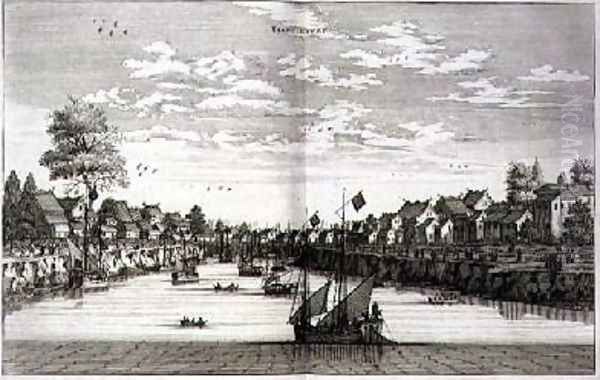 Tiencienwey from an account of a Dutch Embassy to China 1665 Oil Painting by Jacob van Meurs