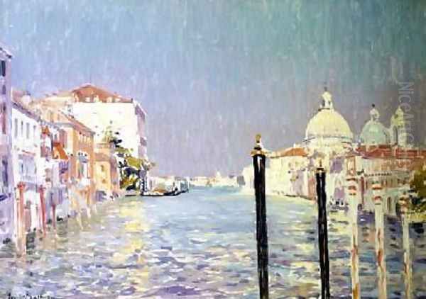 The Little Canal Venice Oil Painting by Paul Mathieu