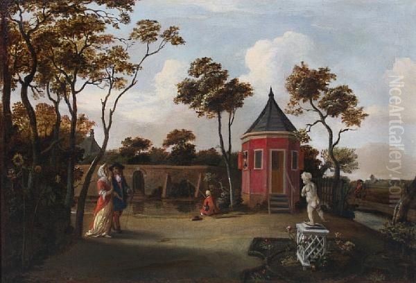 In The Garden Oil Painting by Thomas Heeremans