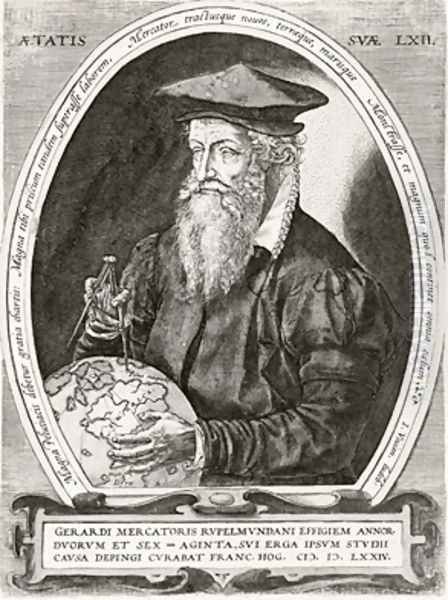 Gerardus Mercator Oil Painting by Gerard Mercator