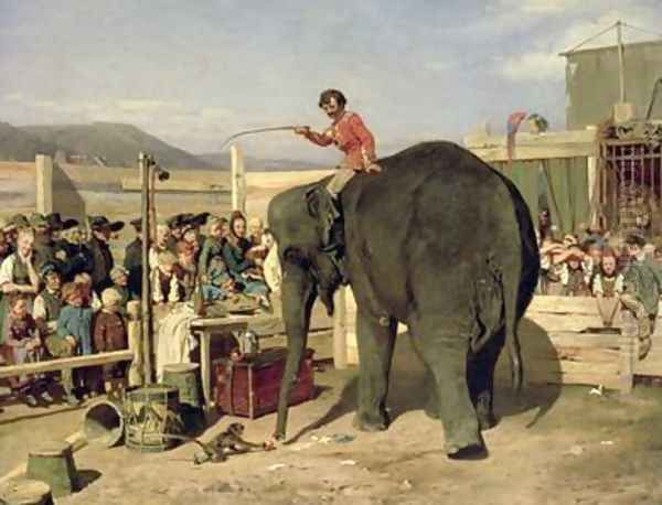 At the Circus 1861 Oil Painting by Paul Friedrich Meyerheim