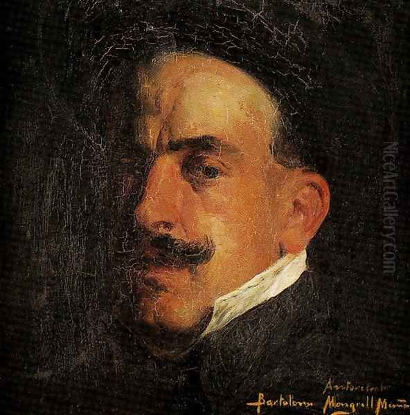 Autorretrato Oil Painting by Bartolome Mongrell Munoz