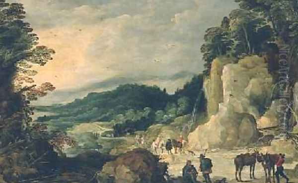 Mountain Landscape Oil Painting by Josse de Momper