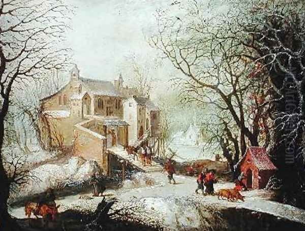 Winter Landscape 4 Oil Painting by Josse de Momper