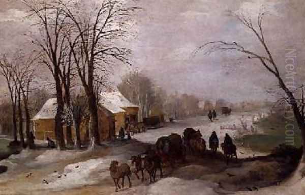 Winter Landscape 2 Oil Painting by Josse de Momper