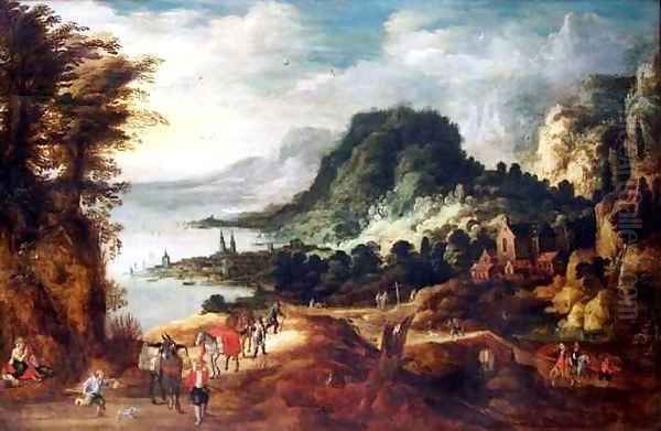 Mountain Landscape 2 Oil Painting by Josse de Momper