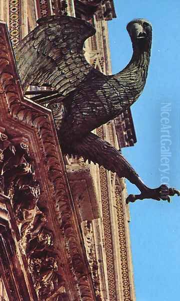 The Eagle: Symbol of St John Oil Painting by Lorenzo Maitani