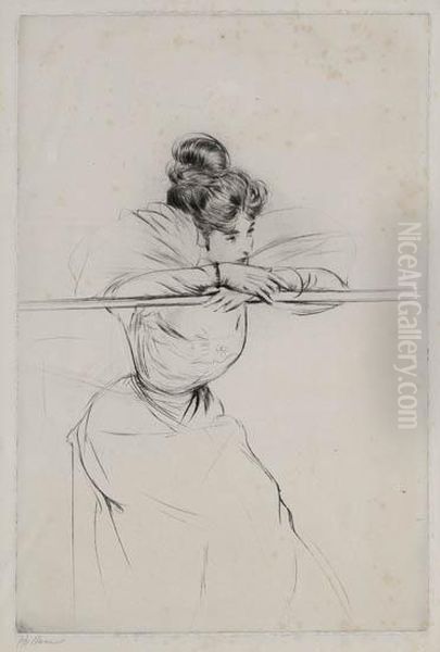 La Jolie Taille Oil Painting by Paul Cesar Helleu