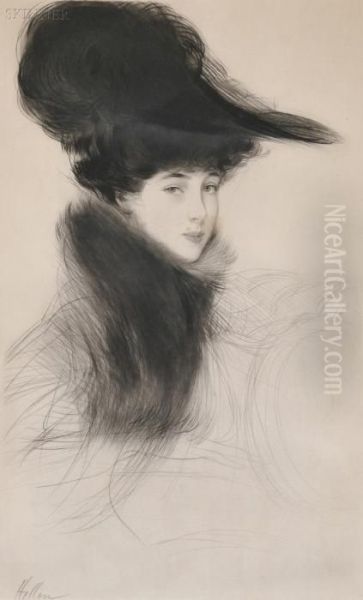 La Duchesse De Marlborough Oil Painting by Paul Cesar Helleu