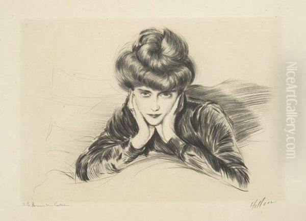 Alice, Epouse De L'artiste Oil Painting by Paul Cesar Helleu