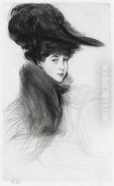 La Duchesse De Marlborough Oil Painting by Paul Cesar Helleu