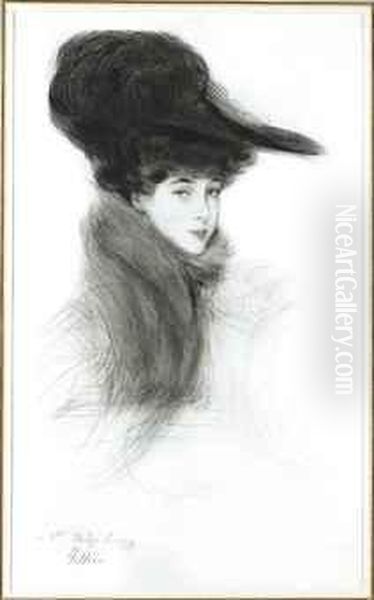 La Duchesse De Marlborough Oil Painting by Paul Cesar Helleu