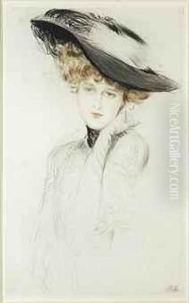 Miss Chancey (montesquiou Xi) Oil Painting by Paul Cesar Helleu