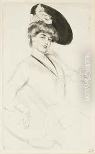 Miss Taylor (montesquiou Xii) Oil Painting by Paul Cesar Helleu