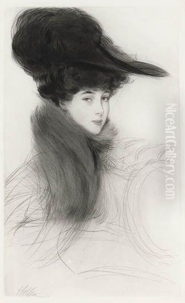 La Duchesse De Marlborough Oil Painting by Paul Cesar Helleu