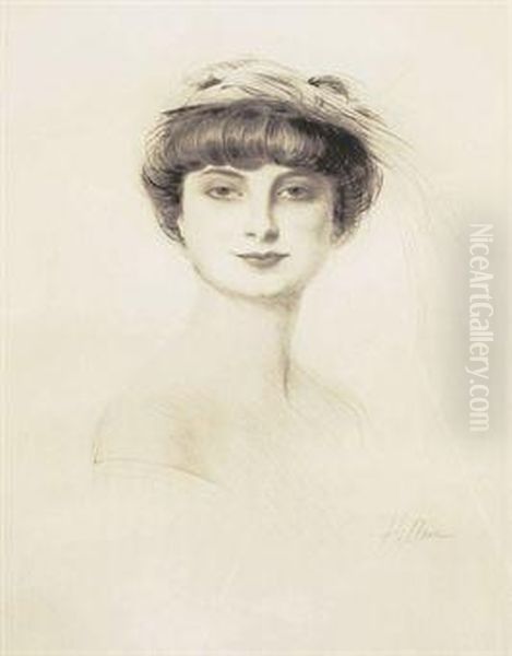 La Comtesse De Noailles Oil Painting by Paul Cesar Helleu