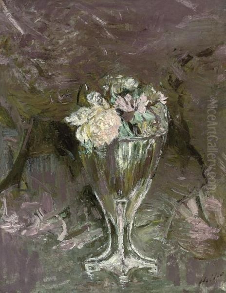 Fleurs Dans Un Vase Oil Painting by Paul Cesar Helleu