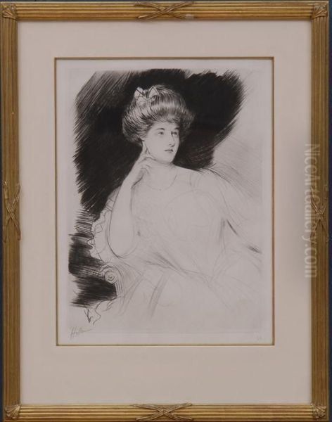 La Reveuse Oil Painting by Paul Cesar Helleu