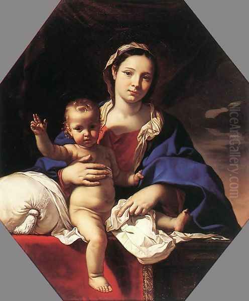 Virgin and Child Oil Painting by Nicolas Mignard