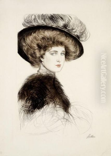 Lady Duveen Oil Painting by Paul Cesar Helleu