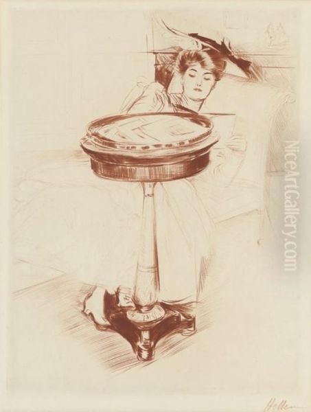 Sommeil Oil Painting by Paul Cesar Helleu