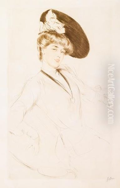 Miss Taylor. Oil Painting by Paul Cesar Helleu