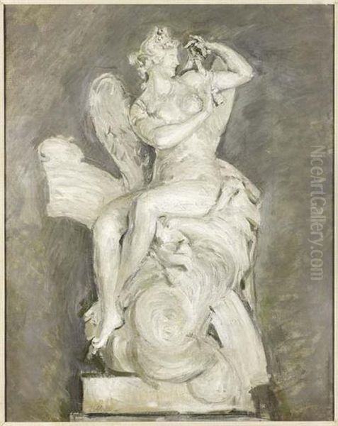 Iris, Messenger Of The Gods - A Study For A Sculpture By Nicolas Sebastian Adam Oil Painting by Paul Cesar Helleu