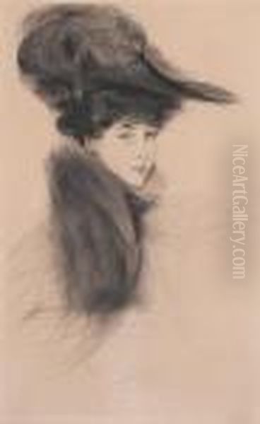 La Duchesse De Marlborough Oil Painting by Paul Cesar Helleu