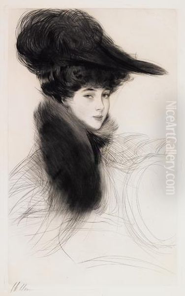 La Duchesse De Marlborough Oil Painting by Paul Cesar Helleu