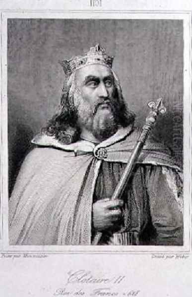 Clotaire or Chlotar II d 629 King of the Franks Oil Painting by Raymond Auguste Quinsac Monvoisin